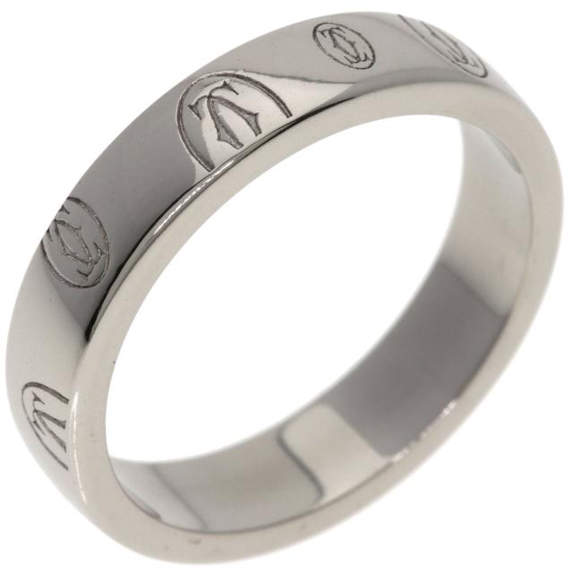 カルティエ CARTIER ハッピーバースデー #50 リング・指輪 K18ホワイト 