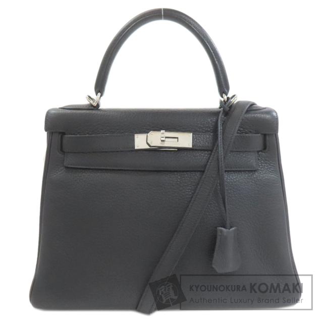 エルメス HERMES  ケリー28 内縫い シルバー金具  ハンドバッグ トリヨン レディース  中古