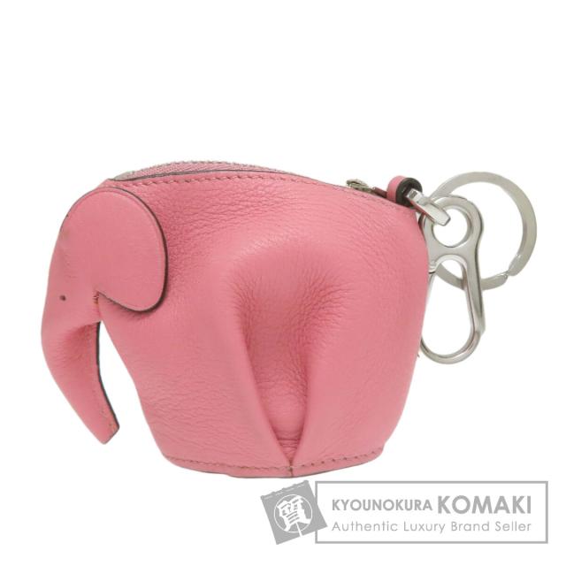 ロエベ LOEWE  ゾウモチーフ  キーホルダー レザー レディース  中古