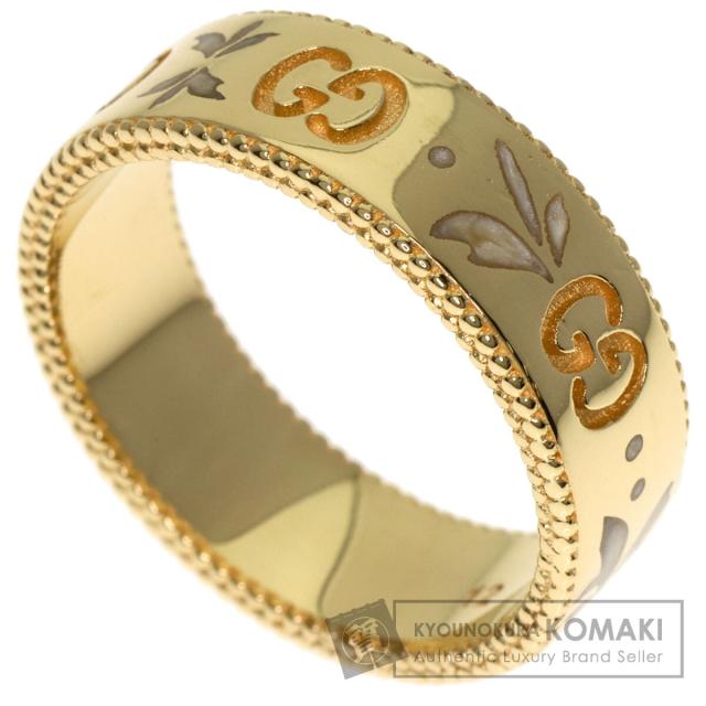グッチ GUCCI  アイコン ブルーム  リング・指輪 K18イエローゴールド レディース  中古