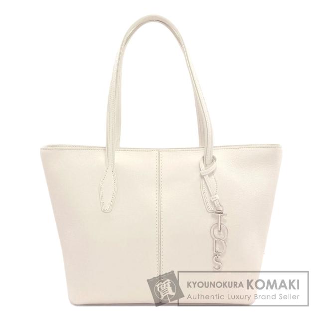 トッズ TODS シンプルデザイン トートバッグ レザー レディース 中古