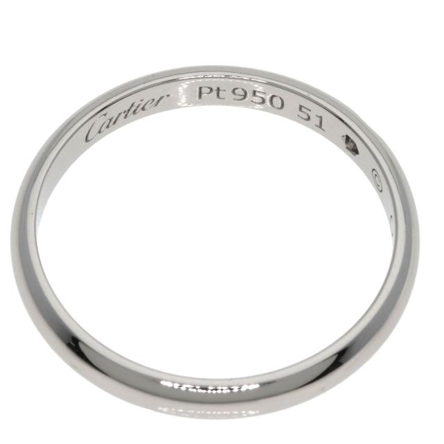 カルティエ CARTIER ウェディング 1P ダイヤモンド #51 リング・指輪 プラチナPT950 中古_5