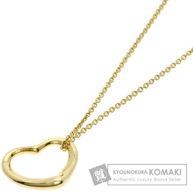 ティファニー TIFFANY&Co. オープンハート ネックレス K18イエロー 