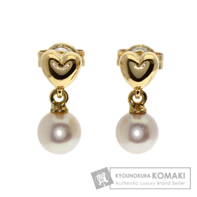タサキ TASAKI パール 真珠 ピアス K18イエローゴールド レディース 中古