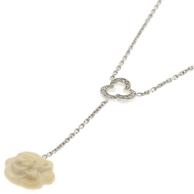 シャネル CHANEL  カメリア ダイヤモンド  ネックレス K18ホワイトゴールド レディース  中古_1