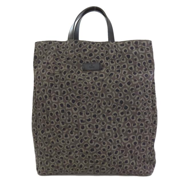 グッチ GUCCI 341739 レオパード柄 トートバッグ キャンバス レディース 中古_1