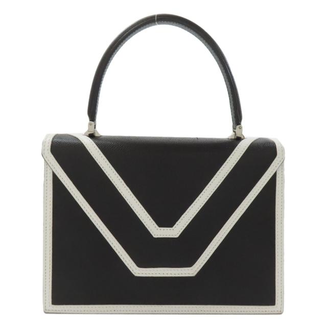 モラビト MORABITO Vライン ハンドバッグ レザー レディース 中古_1