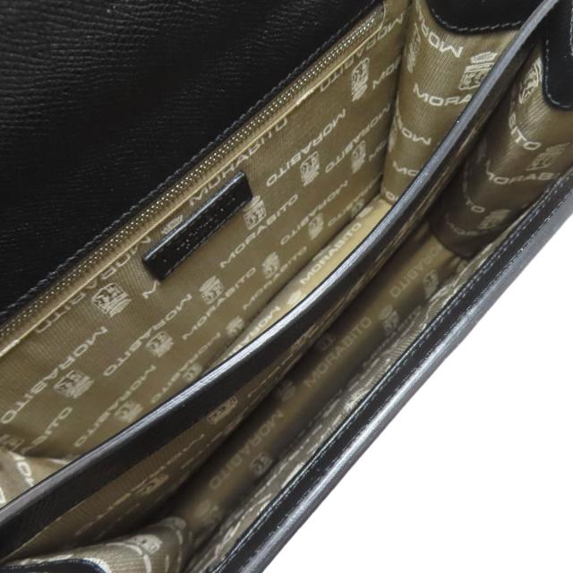 モラビト MORABITO Vライン ハンドバッグ レザー レディース 中古_5