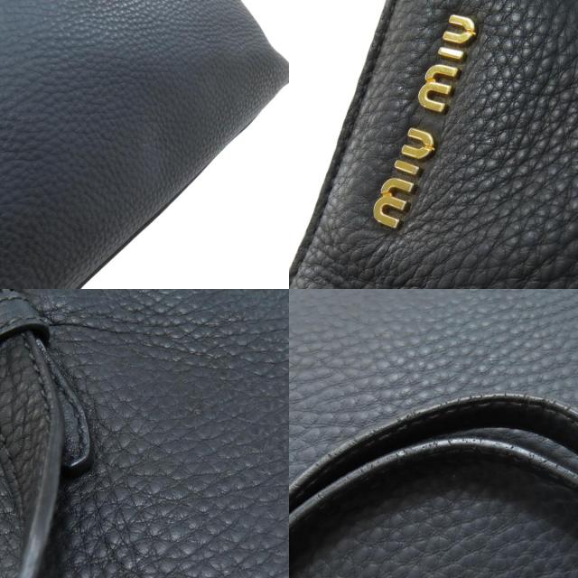 ミュウミュウ MIUMIU ロゴ トートバッグ レザー レディース 中古_7