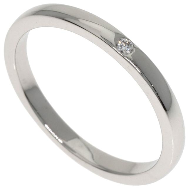 カルティエ CARTIER ウェディング 1P ダイヤモンド リング・指輪 プラチナPT950 レディース 中古_1