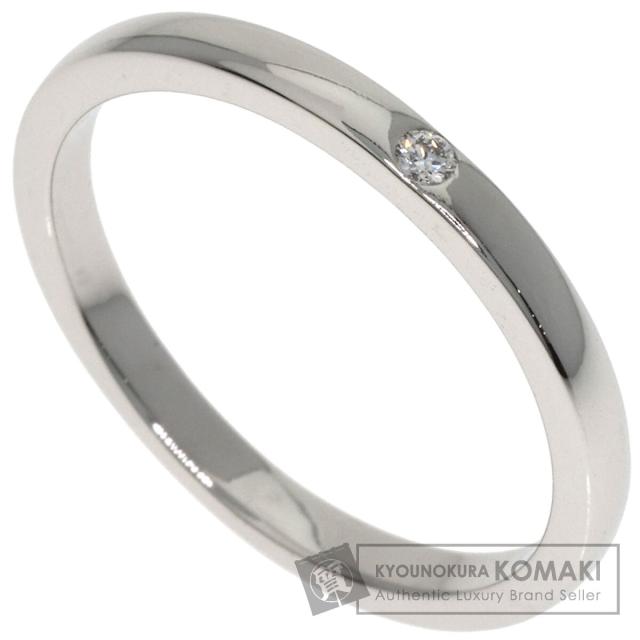 カルティエ CARTIER ウェディング 1P ダイヤモンド リング・指輪 プラチナPT950 レディース 中古
