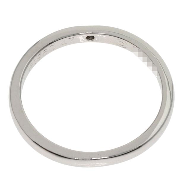 カルティエ CARTIER ウェディング 1P ダイヤモンド リング・指輪 プラチナPT950 レディース 中古_4
