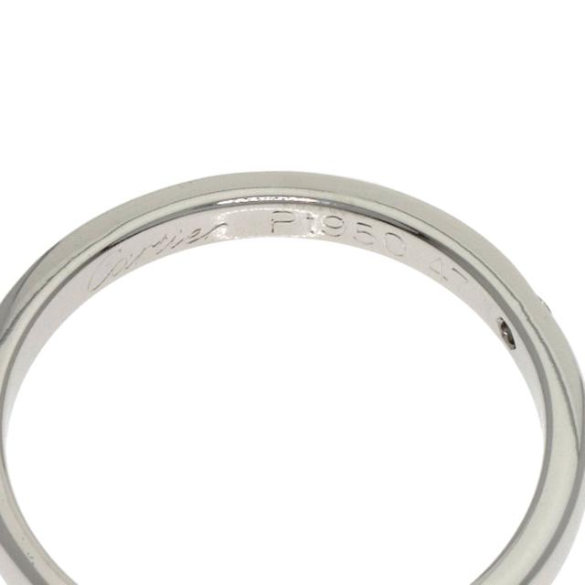 カルティエ CARTIER ウェディング 1P ダイヤモンド リング・指輪 プラチナPT950 レディース 中古_5
