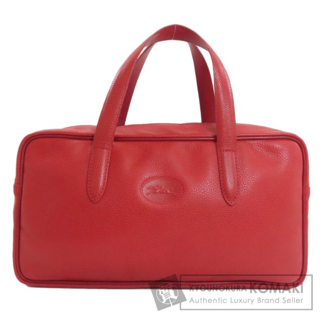 ロンシャン Longchamp ロゴ ハンドバッグ レザー レディース 中古