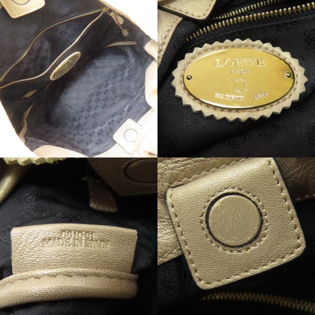 ロエベ LOEWE  アナグラム  ハンドバッグ レザー レディース  中古_5
