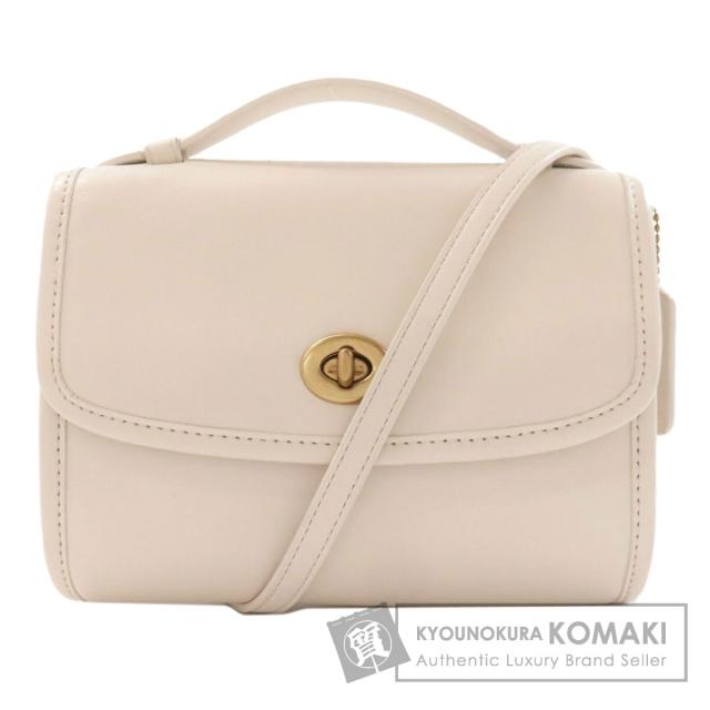 コーチ COACH C3486  キップ ターンロック クロスボディ 2WAY  ハンドバッグ レザー レディース 中古