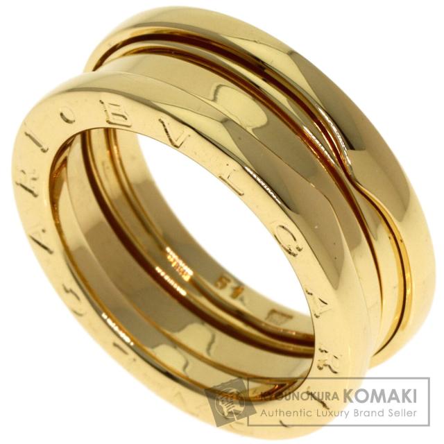 ブルガリ BVLGARI  B-zero1 ビーゼロワン 2バンド #51  リング・指輪 K18イエローゴールド 中古