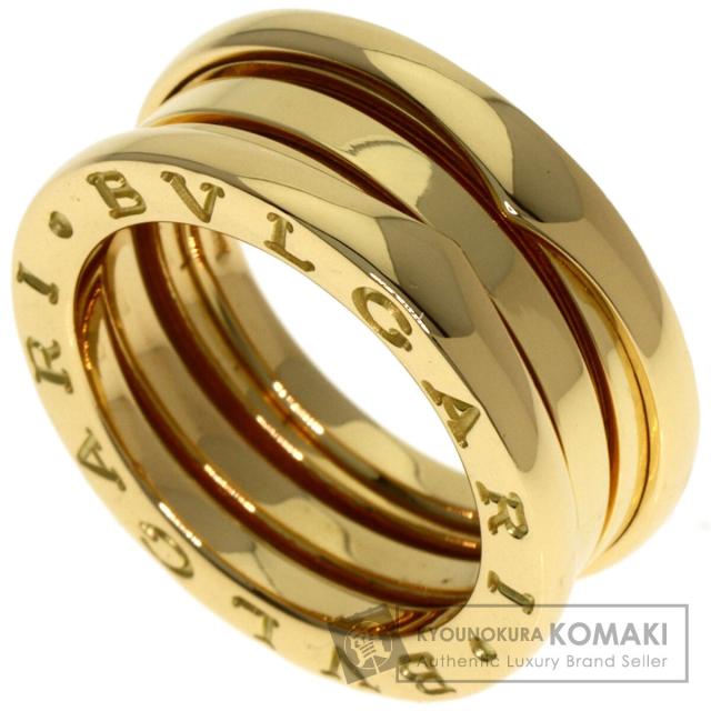 ブルガリ BVLGARI  B-zero1 ビーゼロワン 2バンド #49  リング・指輪 K18イエローゴールド 中古