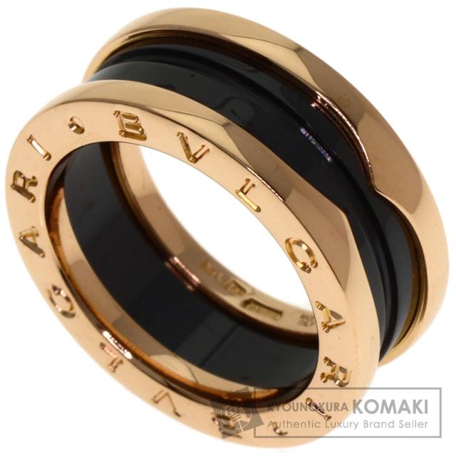 ブルガリ BVLGARI B-zero1 ビーゼロワン 2バンド ブラック セラミック #51 リング・指輪 中古 97,103円