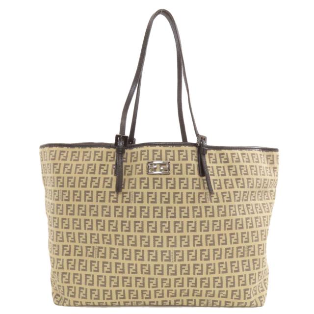フェンディ FENDI ズッカ柄 トートバッグ キャンバス レディース 中古_1