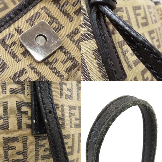 フェンディ FENDI ズッカ柄 トートバッグ キャンバス レディース 中古_8