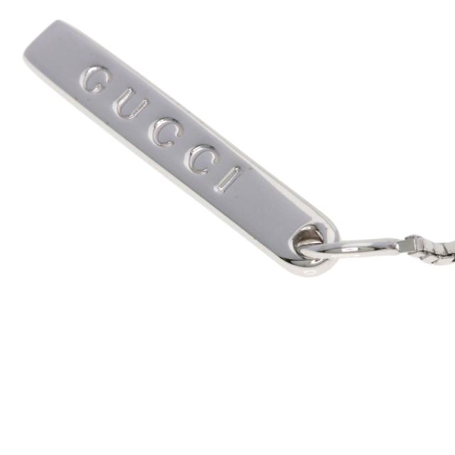 グッチ GUCCI ラリアット ネックレス K18ホワイトゴールド レディース