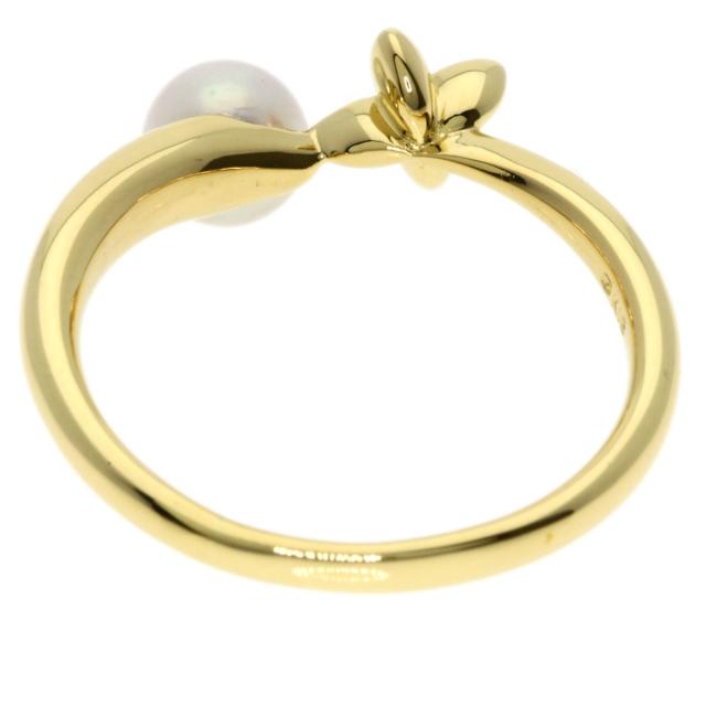 ミキモト MIKIMOTO パール 真珠 ダイヤモンド リング・指輪 K18イエローゴールド 中古_4