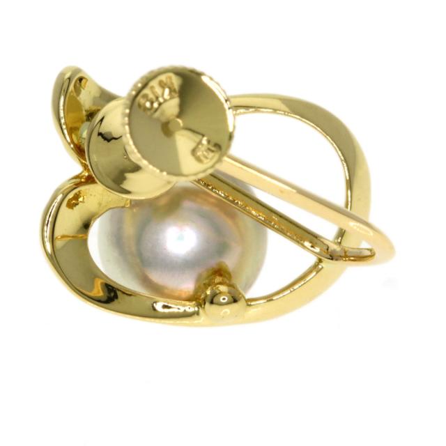 ミキモト MIKIMOTO パール 真珠 イヤリング K18イエローゴールド
