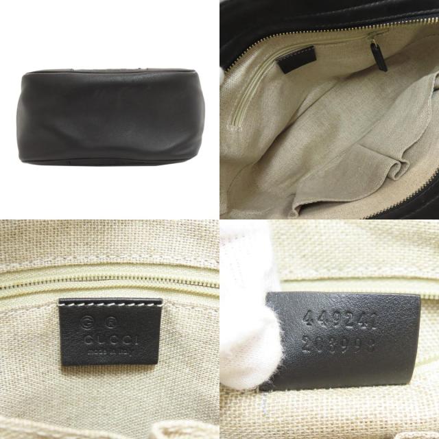 グッチ GUCCI 449241 アウトレット グッチシマ マイクロシマ 2WAY ハンドバッグ レザー 中古_4
