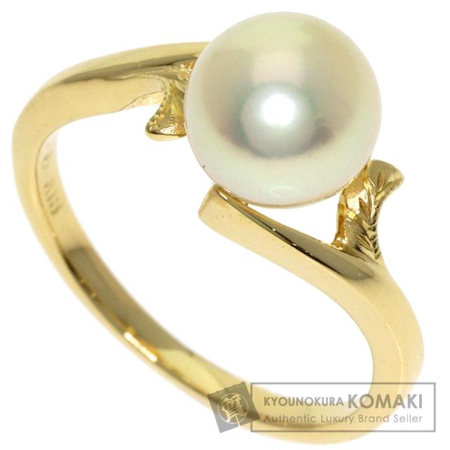 ミキモト MIKIMOTO パール 真珠 リング・指輪 K18イエローゴールド 