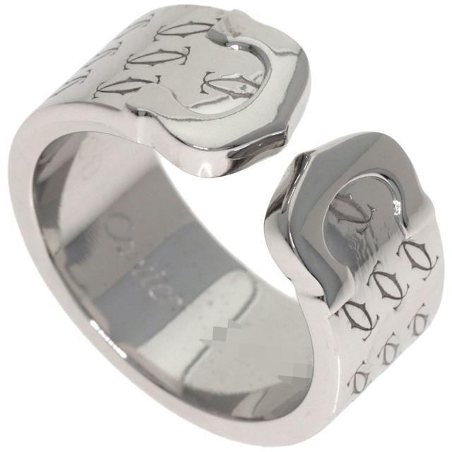 カルティエ CARTIER  2C 2000年 クリスマス限定 #50　  リング・指輪 K18ホワイトゴールド 中古_1