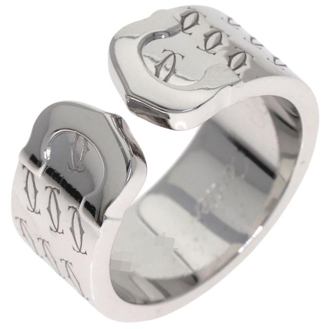 カルティエ CARTIER  2C 2000年 クリスマス限定 #50　  リング・指輪 K18ホワイトゴールド 中古_2