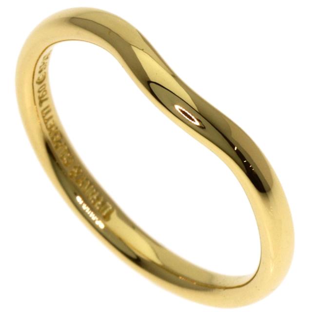 ティファニー TIFFANY&Co. カーブドバンド リング・指輪 K18イエロー 