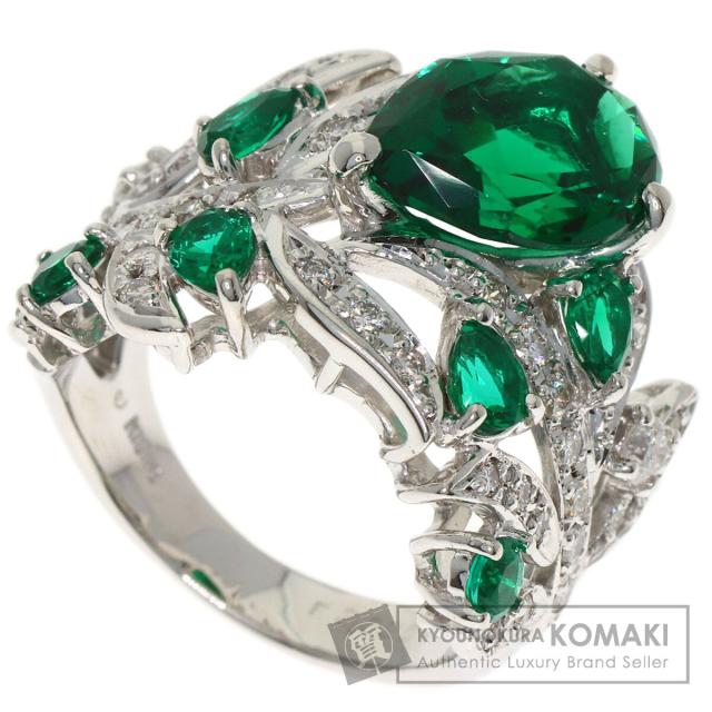セレクトジュエリー SELECT JEWELRY  合成エメラルド ダイヤモンド  リング・指輪 中古