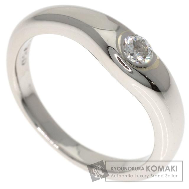 ティファニー TIFFANY&Co. カーブドバンド ダイヤモンド リング・指輪 プラチナPT950 中古