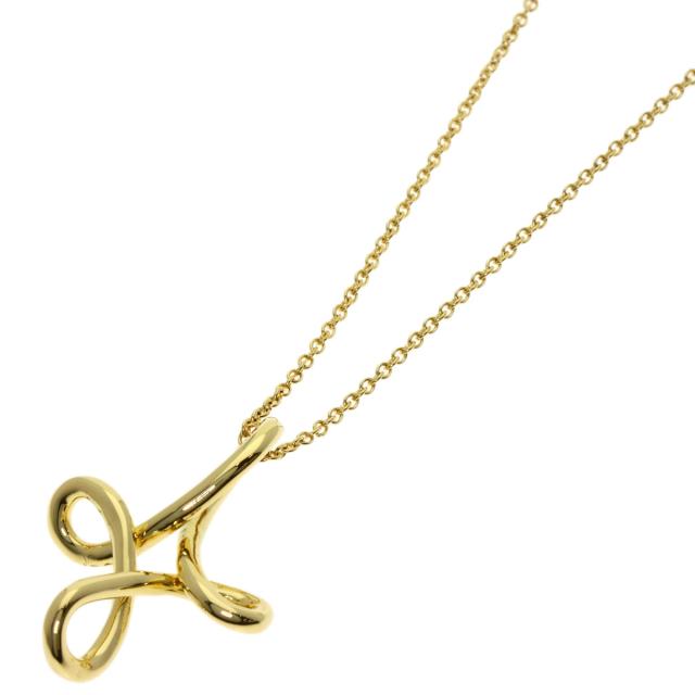 ティファニー TIFFANY&Co. オープンクロス ネックレス K18イエロー 
