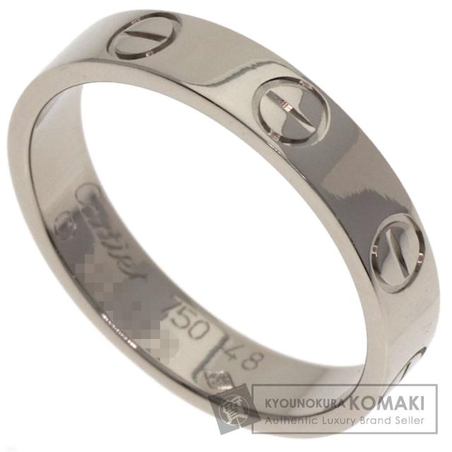 カルティエ CARTIER ミニラブリング #48 リング・指輪 K18ホワイトゴールド レディース 中古