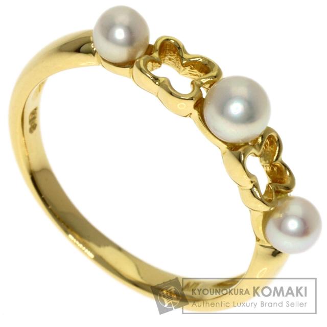ミキモト MIKIMOTO ペルリータ パール 真珠 リング・指輪 K18イエロー