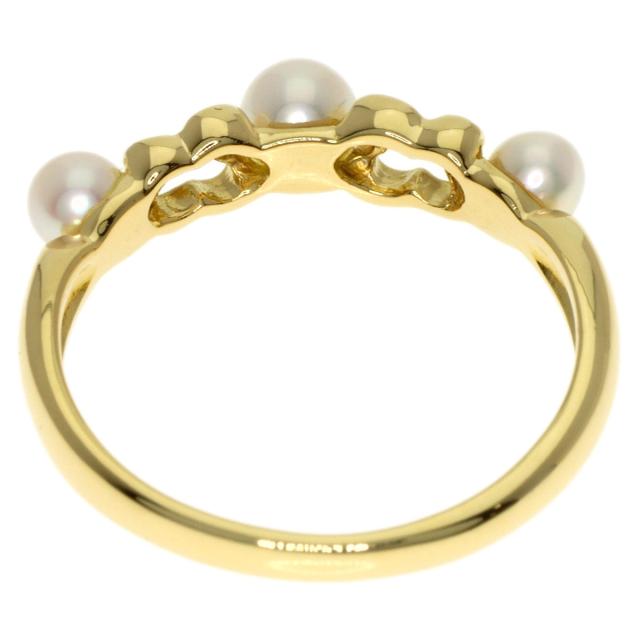 ミキモト MIKIMOTO ペルリータ パール 真珠 リング・指輪 K18イエロー