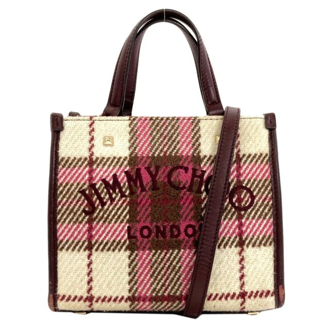 ジミーチュウ Jimmy Choo ヴァレンヌ 2WAY ハンドバッグ ウール レディース 中古_1