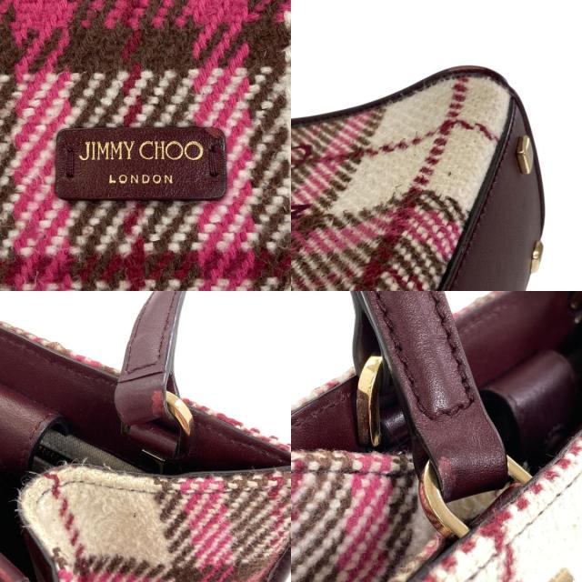 ジミーチュウ Jimmy Choo ヴァレンヌ 2WAY ハンドバッグ ウール レディース 中古_7