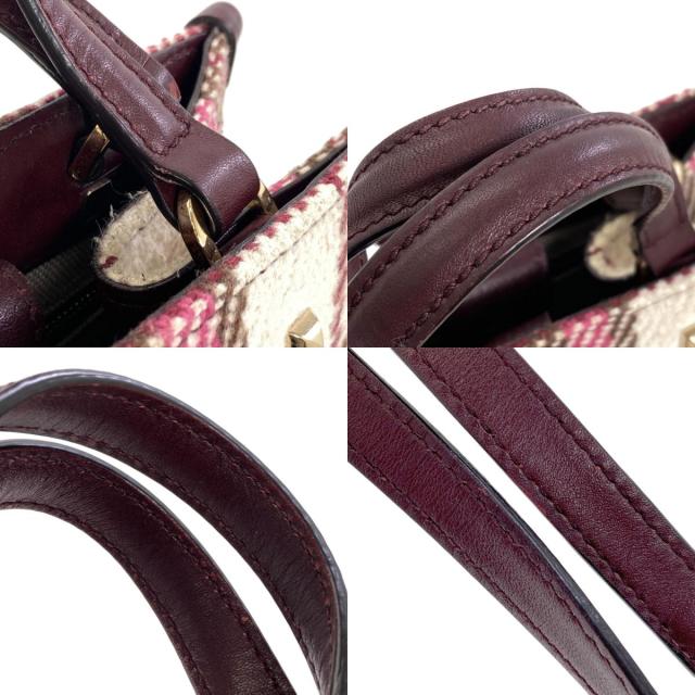 ジミーチュウ Jimmy Choo ヴァレンヌ 2WAY ハンドバッグ ウール レディース 中古_8