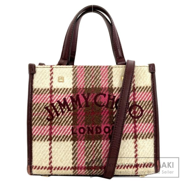 ジミーチュウ Jimmy Choo ヴァレンヌ 2WAY ハンドバッグ ウール レディース 中古