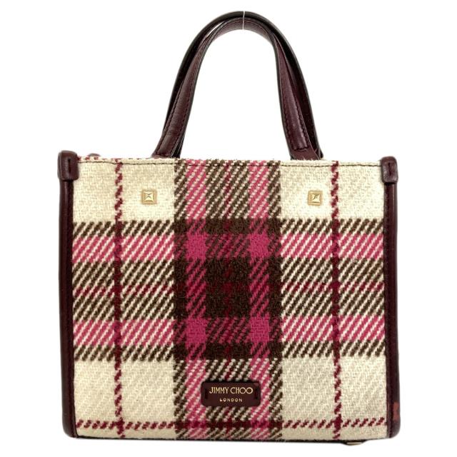 ジミーチュウ Jimmy Choo ヴァレンヌ 2WAY ハンドバッグ ウール レディース 中古_2