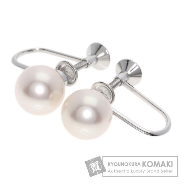 ミキモト MIKIMOTO  パール 真珠  イヤリング K18ホワイトゴールド レディース  中古