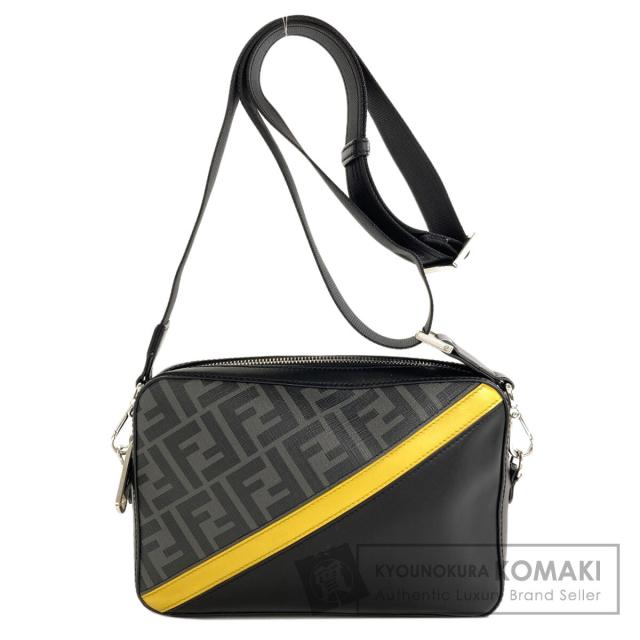 フェンディ FENDI ダイアゴナル カメラケース ショルダーバッグ レザー