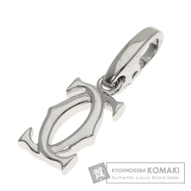 カルティエ CARTIER 2Cチャーム ペンダントトップ K18ホワイトゴールド レディース 中古