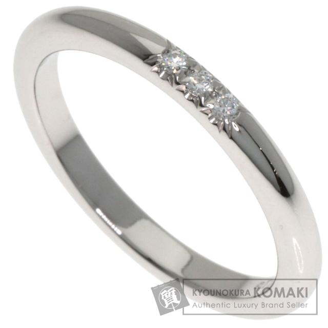 ティファニー TIFFANY&Co. ウェディング 3P ダイヤモンド リング・指輪 プラチナPT950 中古