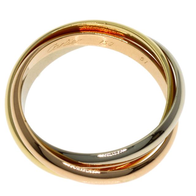 カルティエ CARTIER  トリニティ SM #51  リング・指輪 K18イエローゴールド レディース  中古_3