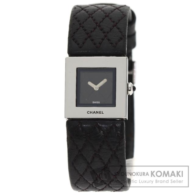 シャネル CHANEL H0116 マトラッセ 腕時計 ステンレススチール 革 レディース 中古